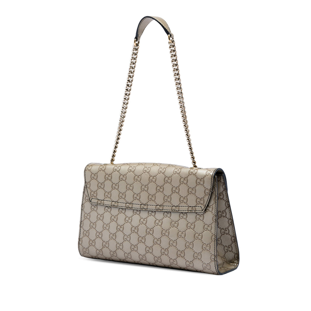 Emily Chain Flap Bag Guccissima Leather Medium