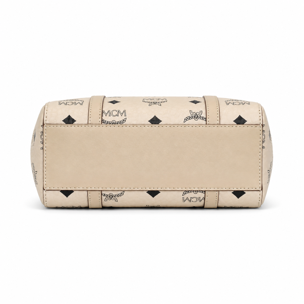 MCM Toni Visetos Mini Shopper Tote – Beige Monogram, Gold Plate, MWPAATN04