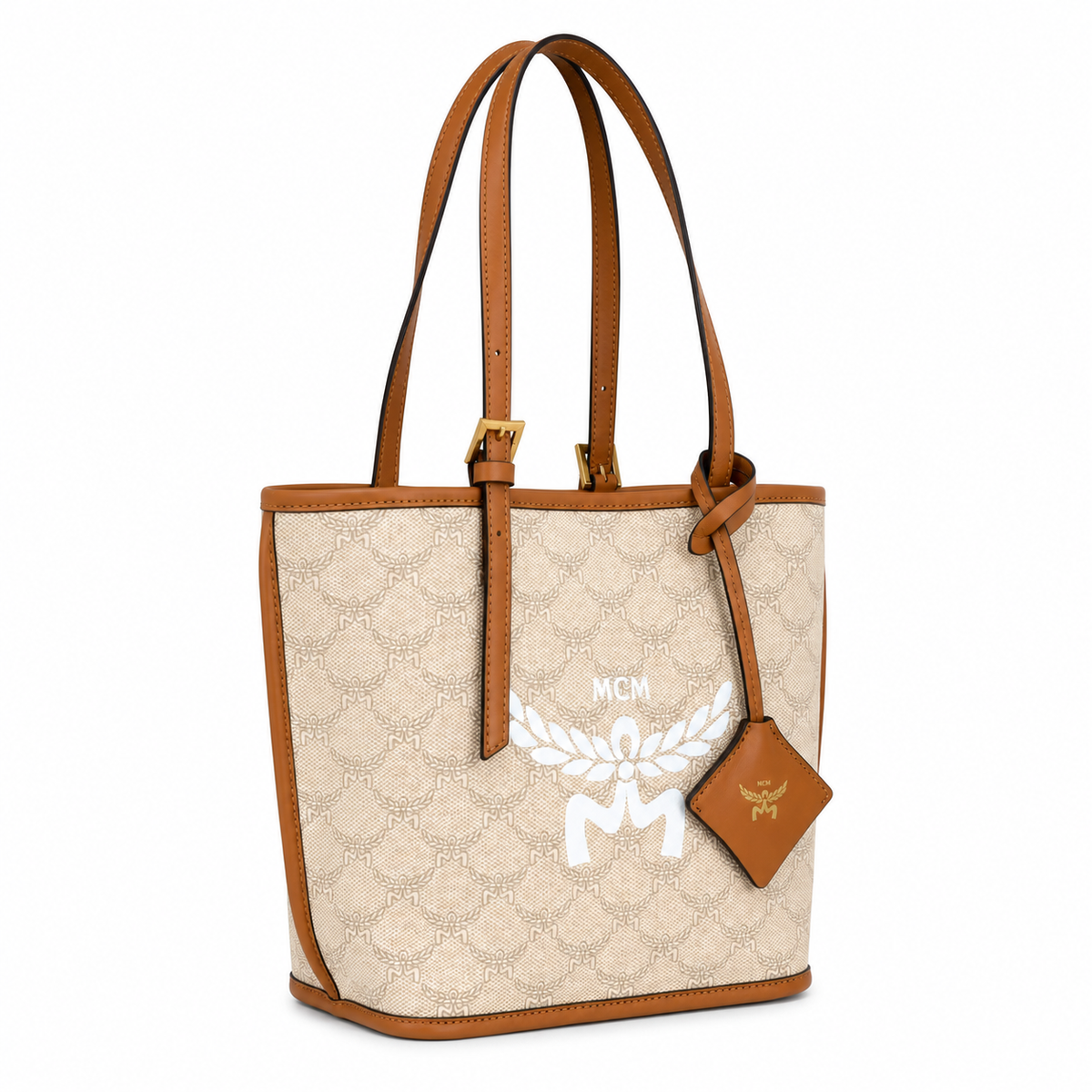MCM Himmel Lauretos Mini Tote Bag – Visetos, MWPESAC02