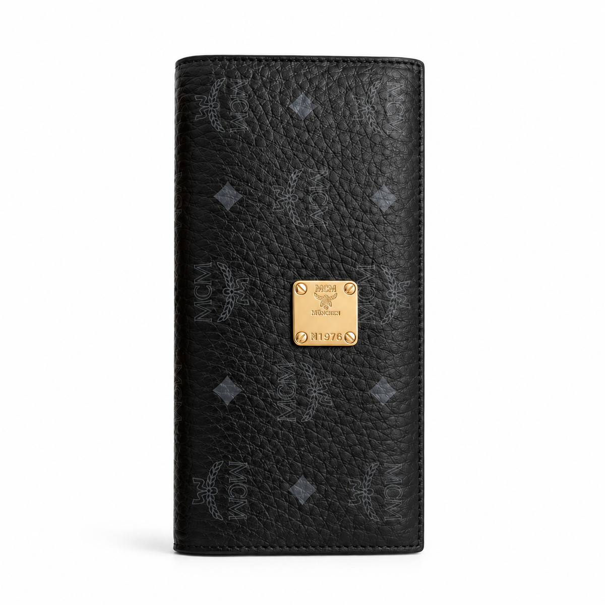 MCM Patricia Visetos Long Zip Wallet – Cognac – Black