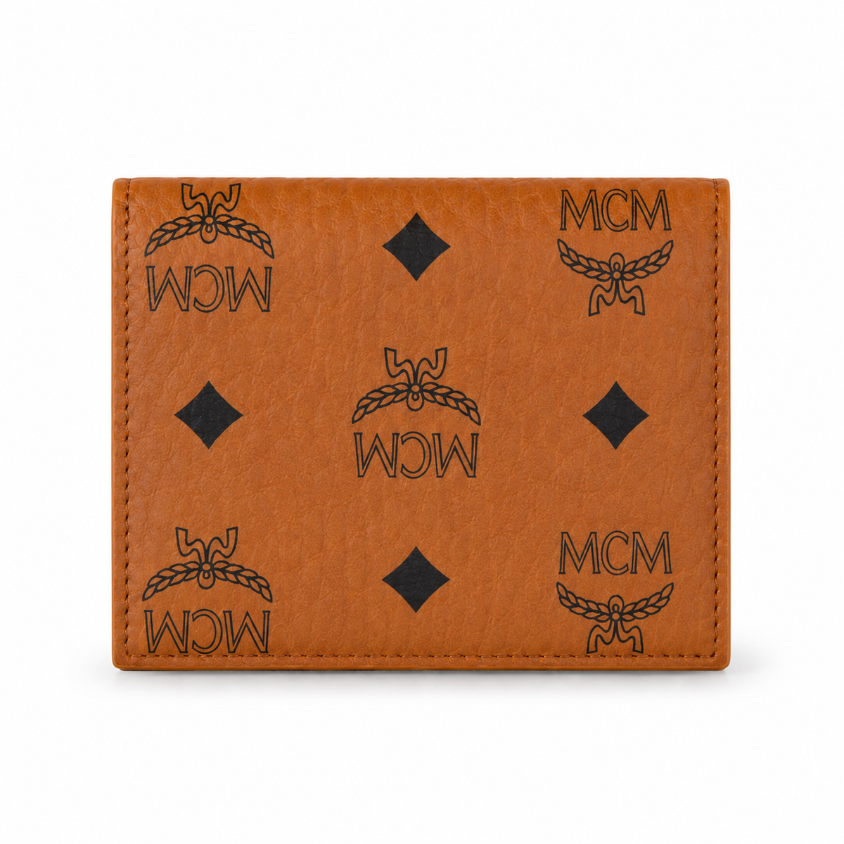 MCM Patricia Visetos Bifold Wallet – Cognac, 11x8.5cm