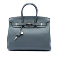 Birkin Handbag Blue Togo with Palladium Hardware 35