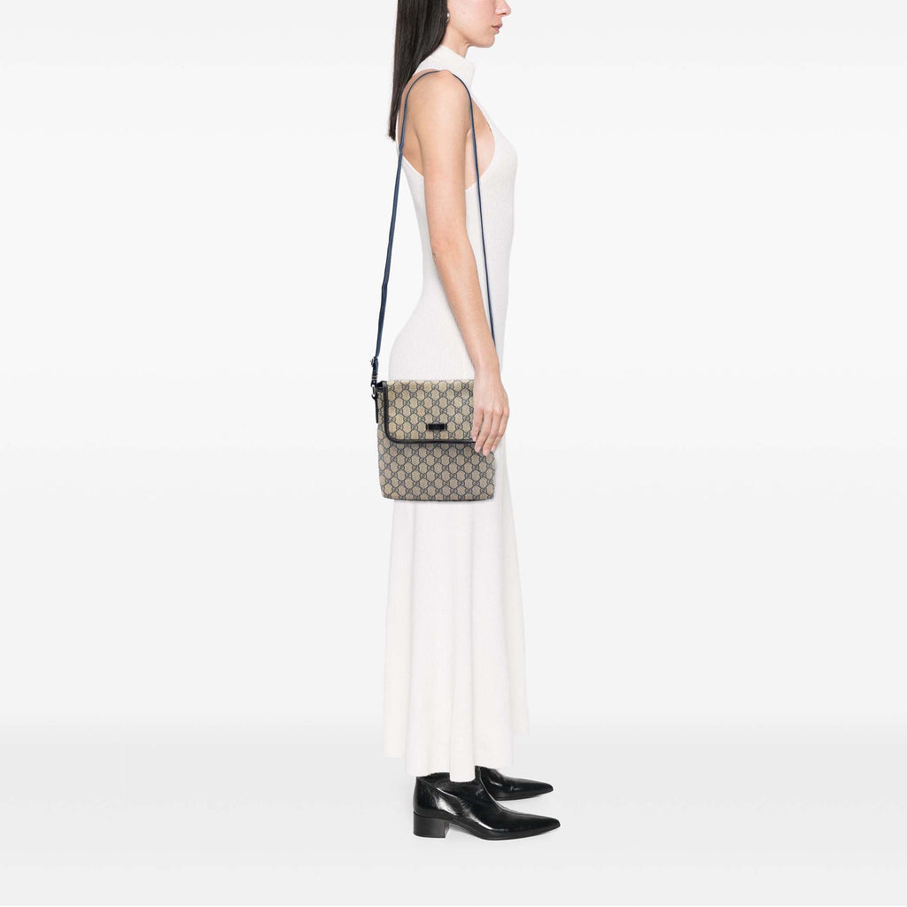 Flap Messenger GG Coated Canvas Small