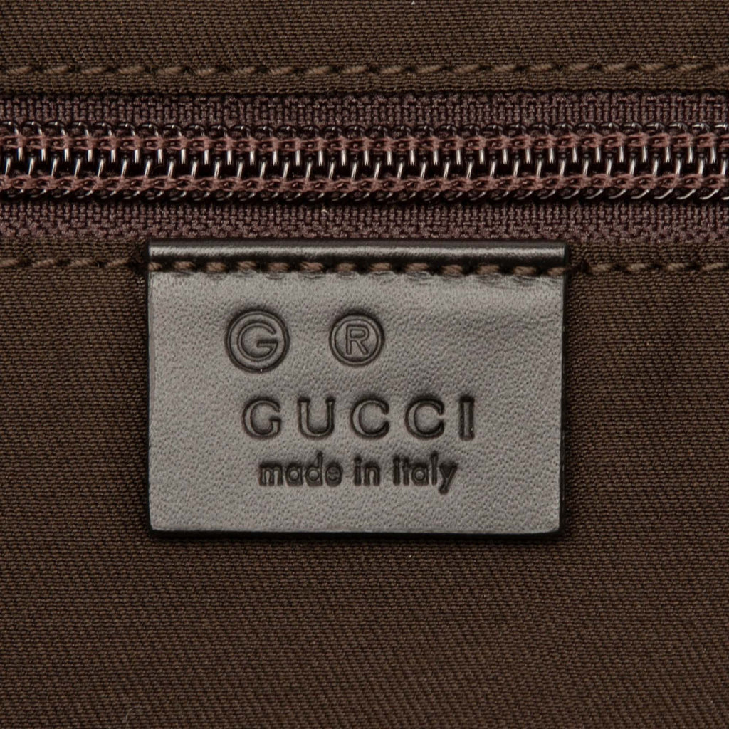Zip Top Messenger Bag GG Coated Canvas Large