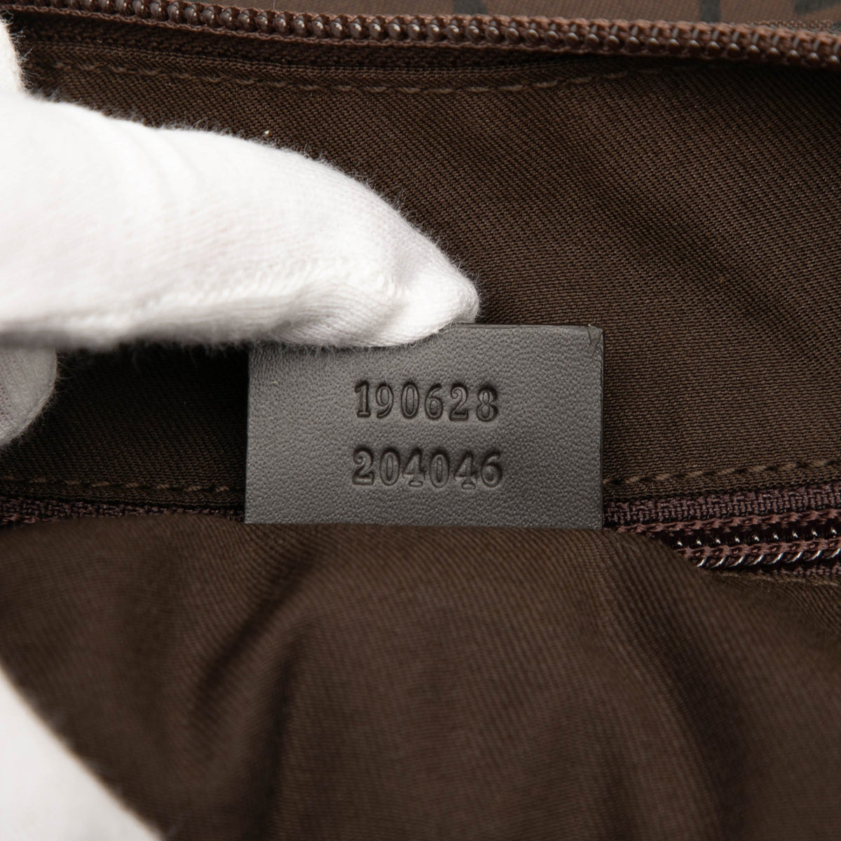 Zip Top Messenger Bag GG Coated Canvas Large