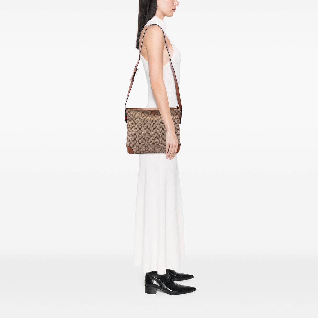 Web Loop Shoulder Bag GG Canvas Large