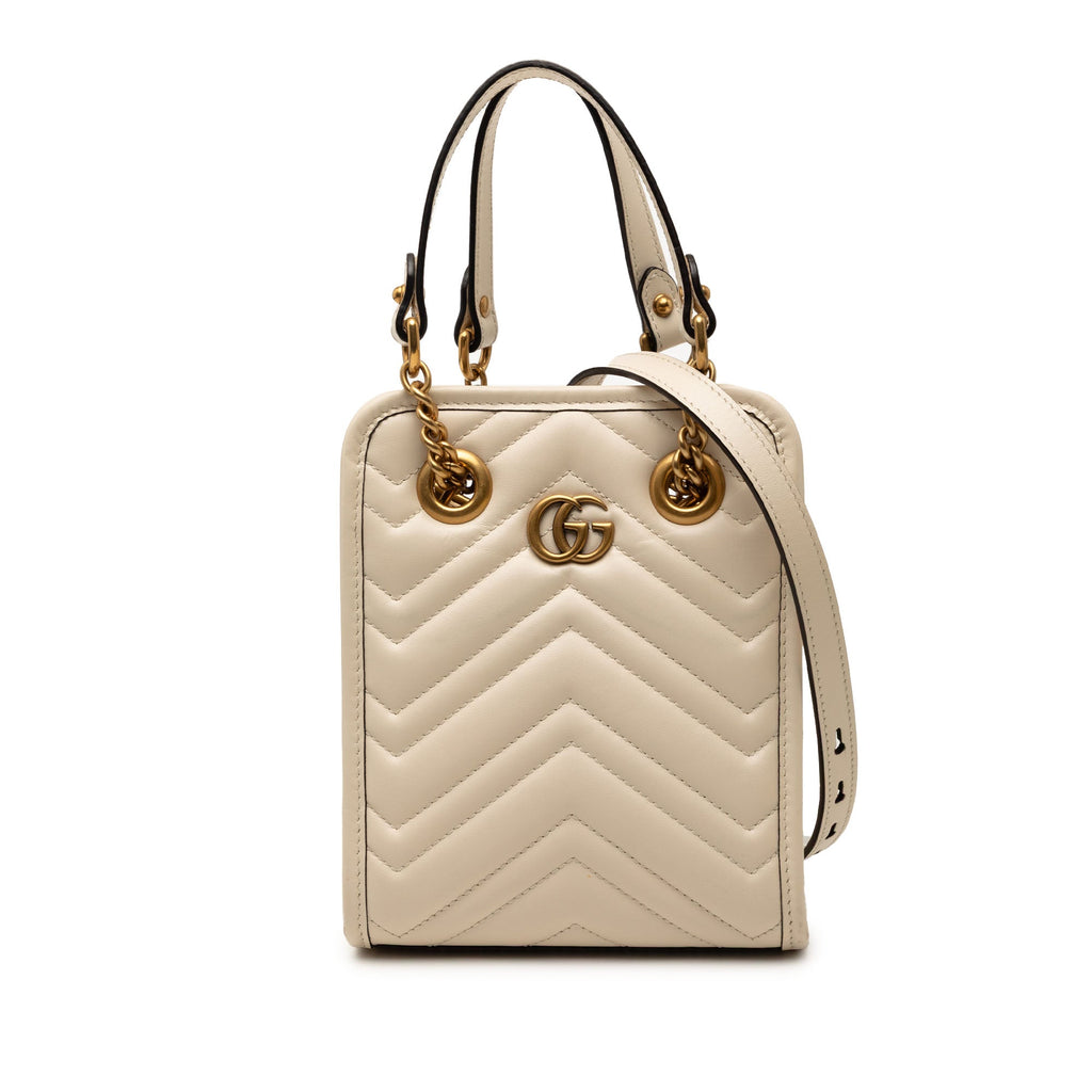 GG Marmont Handle Crossbody Bag Matelasse Leather Mini
