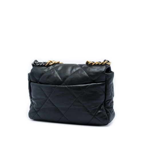 19 Flap Bag Quilted Goatskin Large