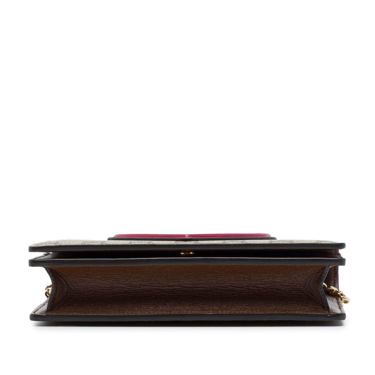 Logo Heart Chain Wallet GG Coated Canvas