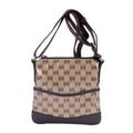 Zip Messenger Bag GG Coated Canvas Small
