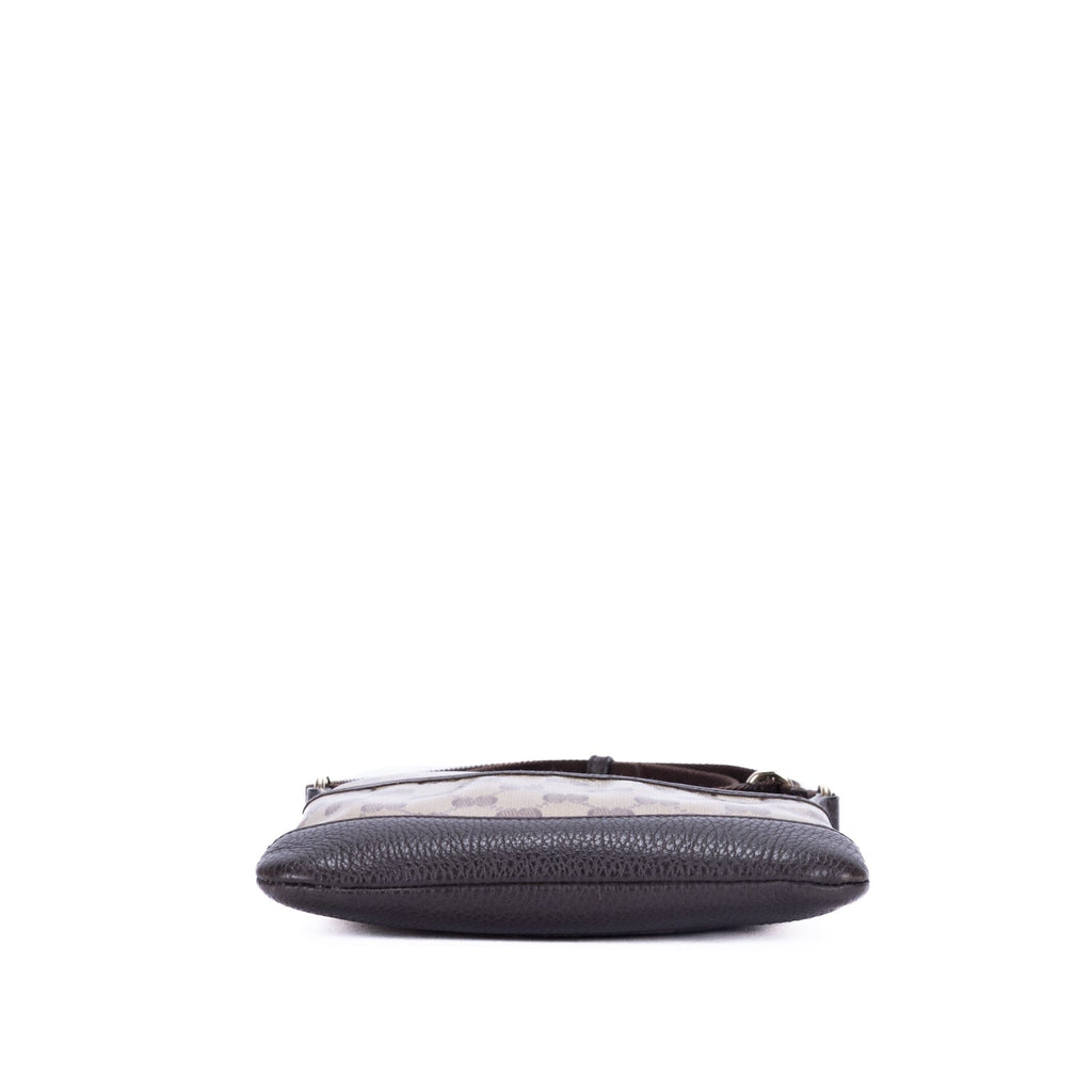 Zip Messenger Bag GG Coated Canvas Small
