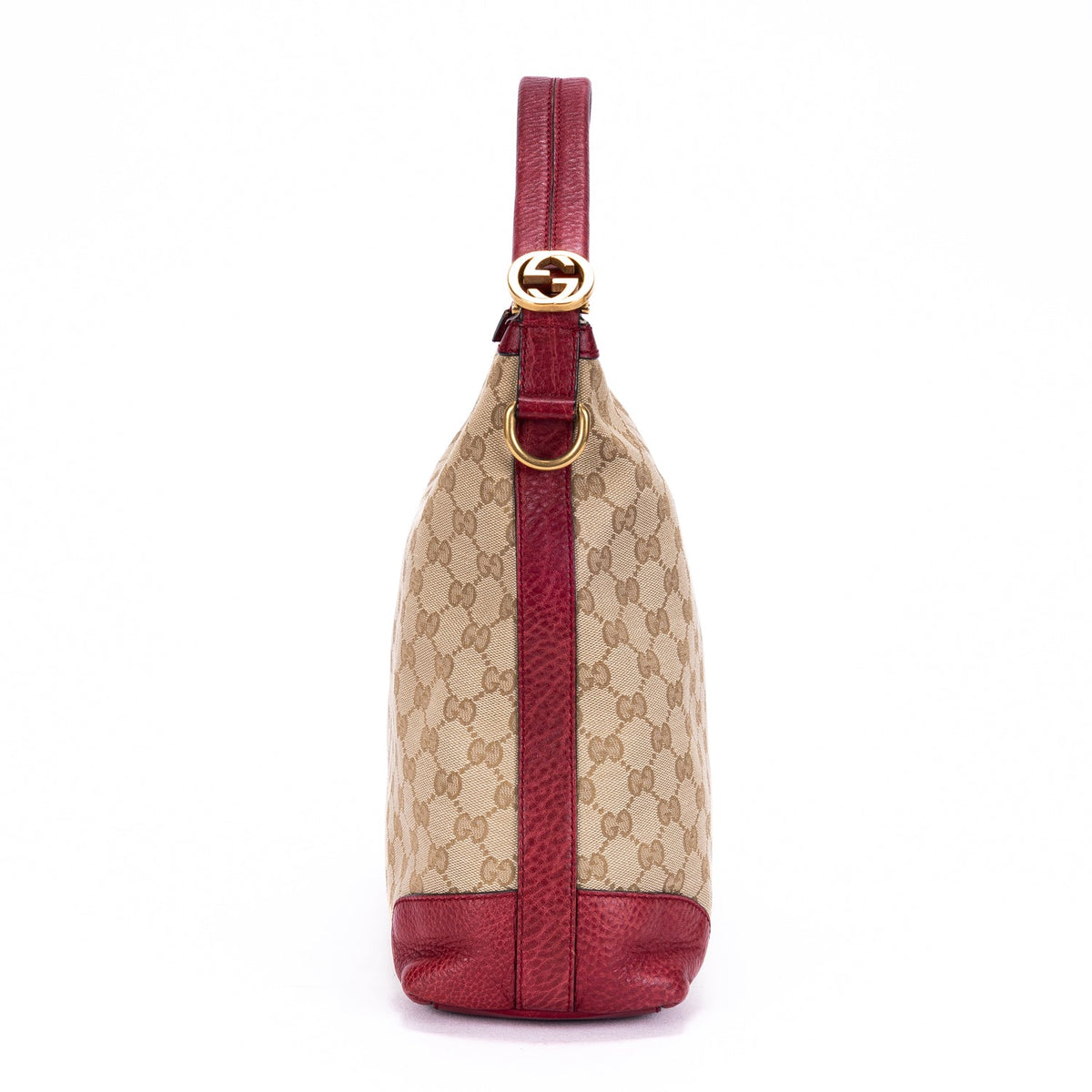 Miss GG Hobo GG Canvas with Leather Small