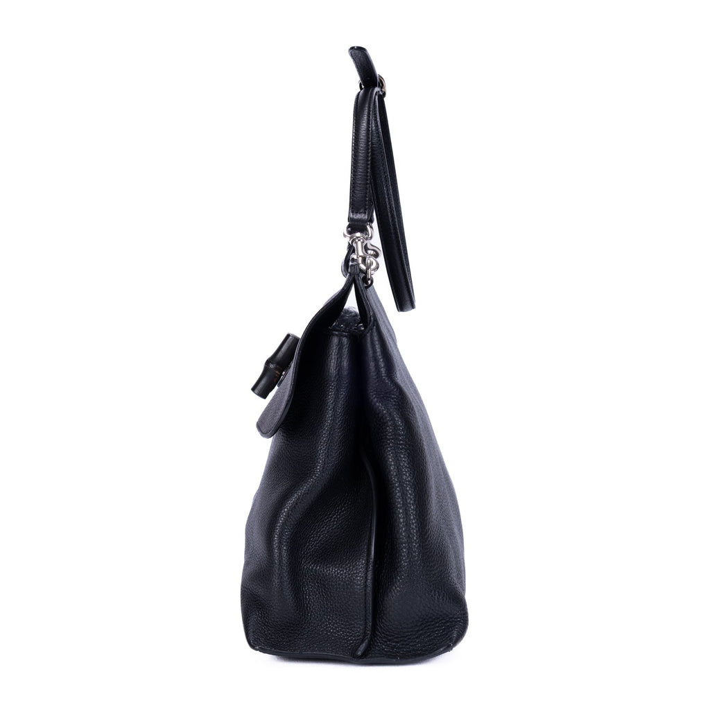 Bamboo Daily Top Handle Bag Leather Large