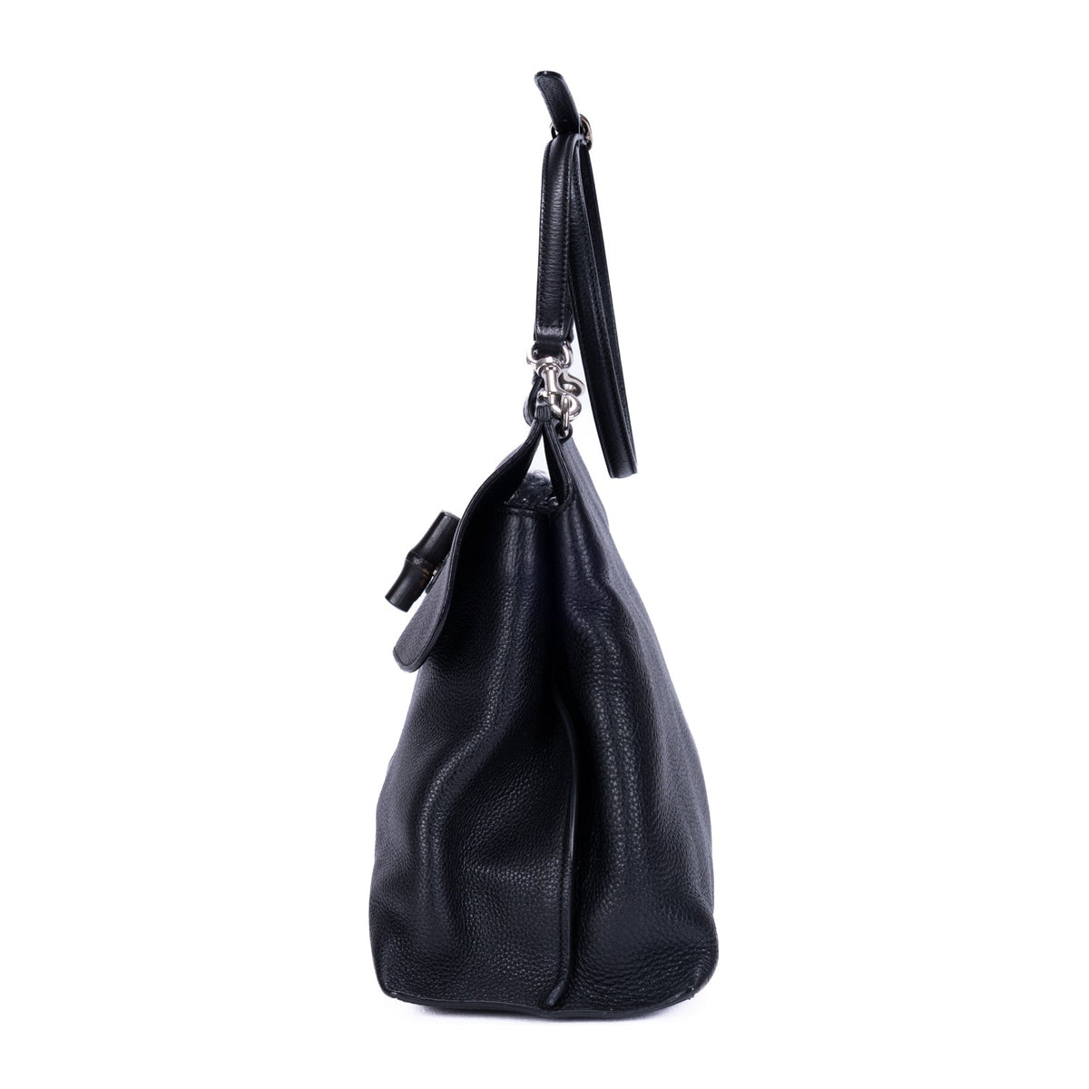 Bamboo Daily Top Handle Bag Leather Large