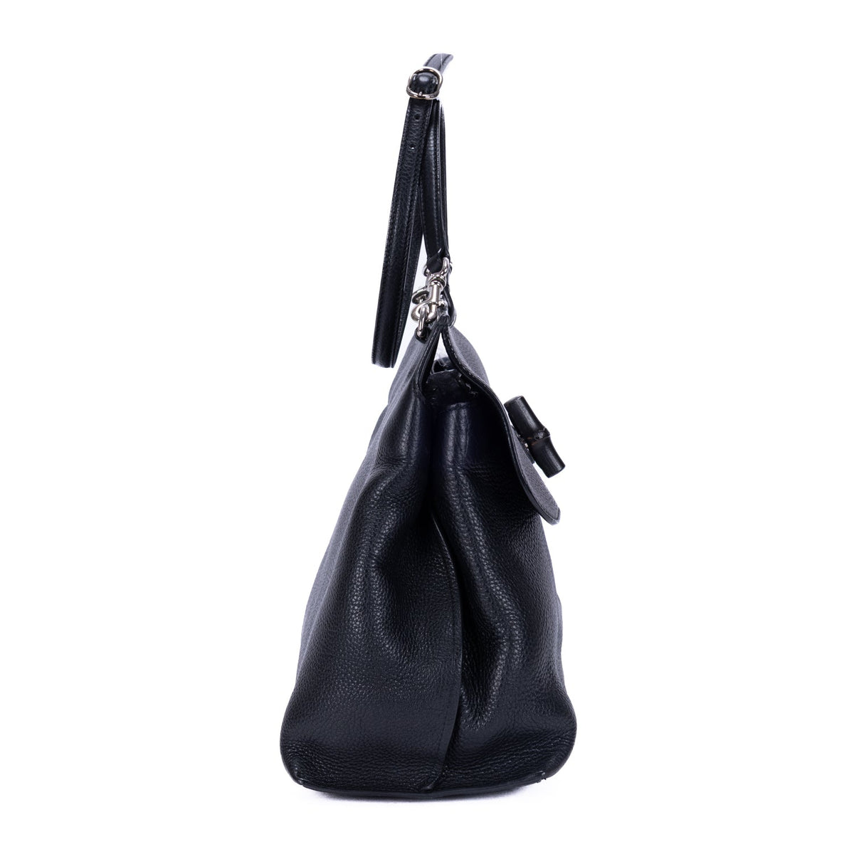 Bamboo Daily Top Handle Bag Leather Large