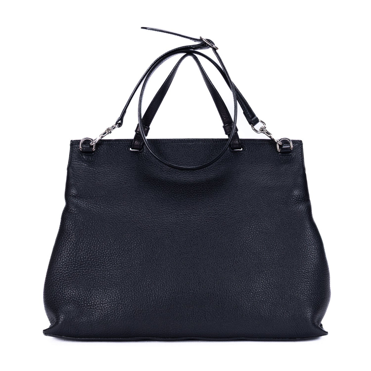 Bamboo Daily Top Handle Bag Leather Large