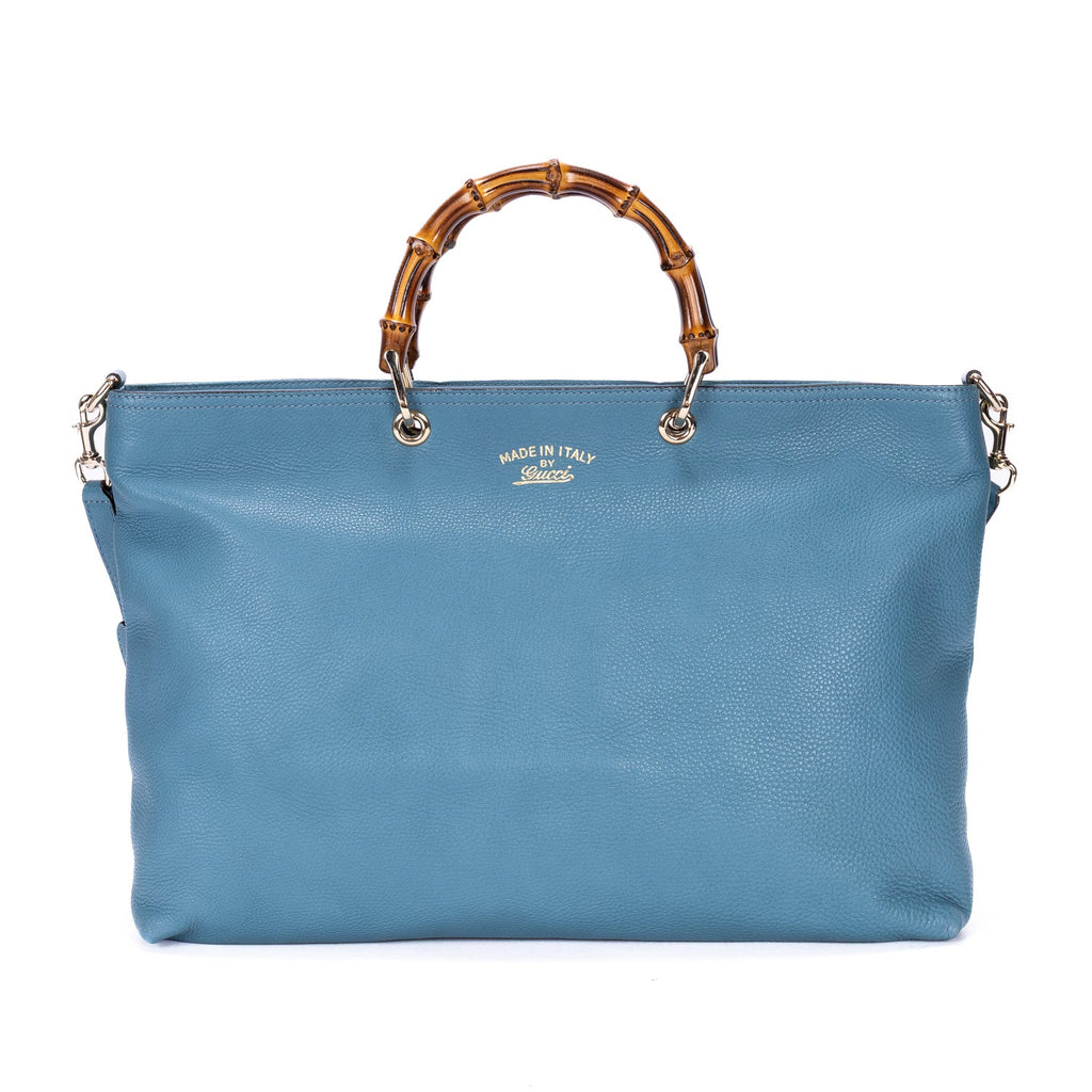 Bamboo Shopper Tote Leather Large