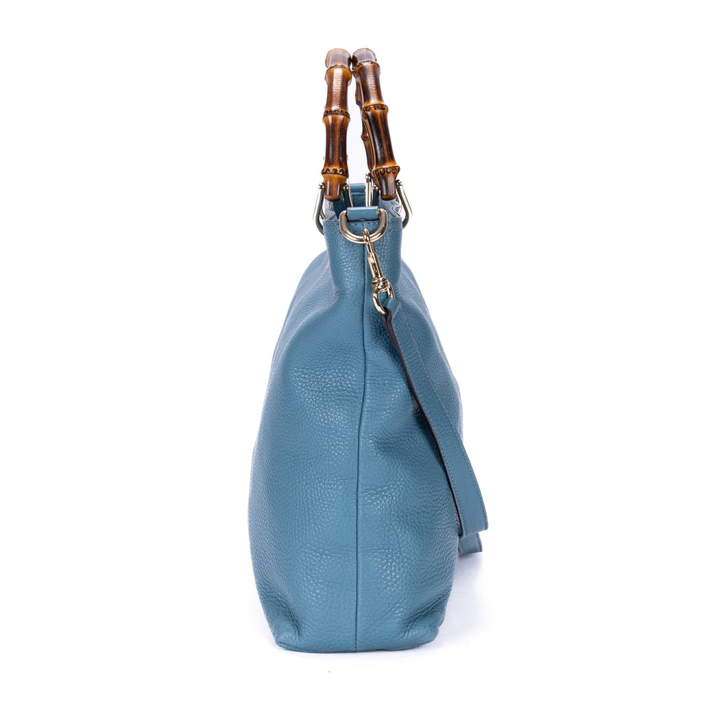 Bamboo Shopper Tote Leather Large