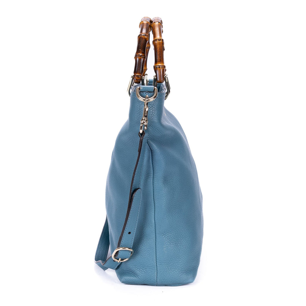 Bamboo Shopper Tote Leather Large