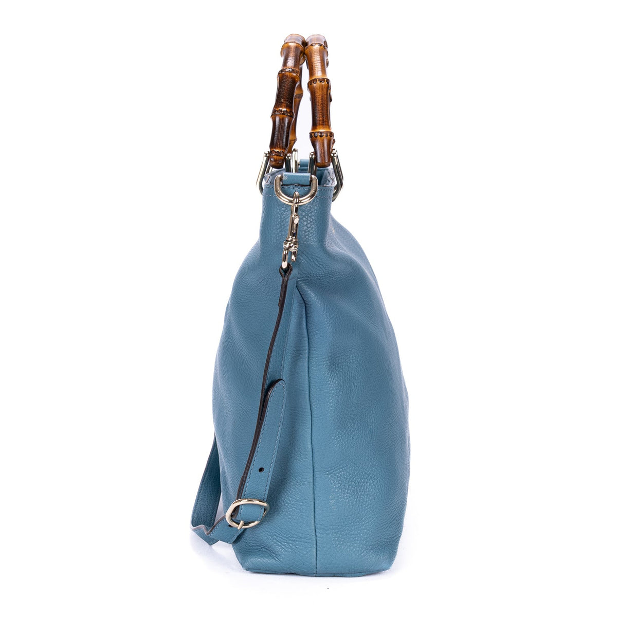 Bamboo Shopper Tote Leather Large