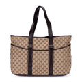 Belted Tote GG Canvas with Perforated Leather XL
