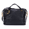 Twill Satchel Leather