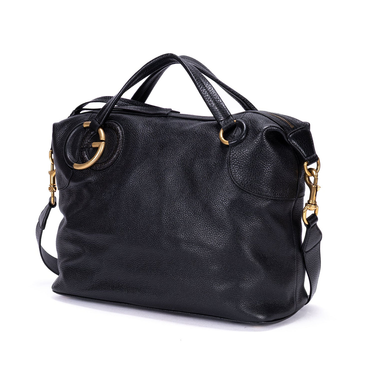 Twill Satchel Leather