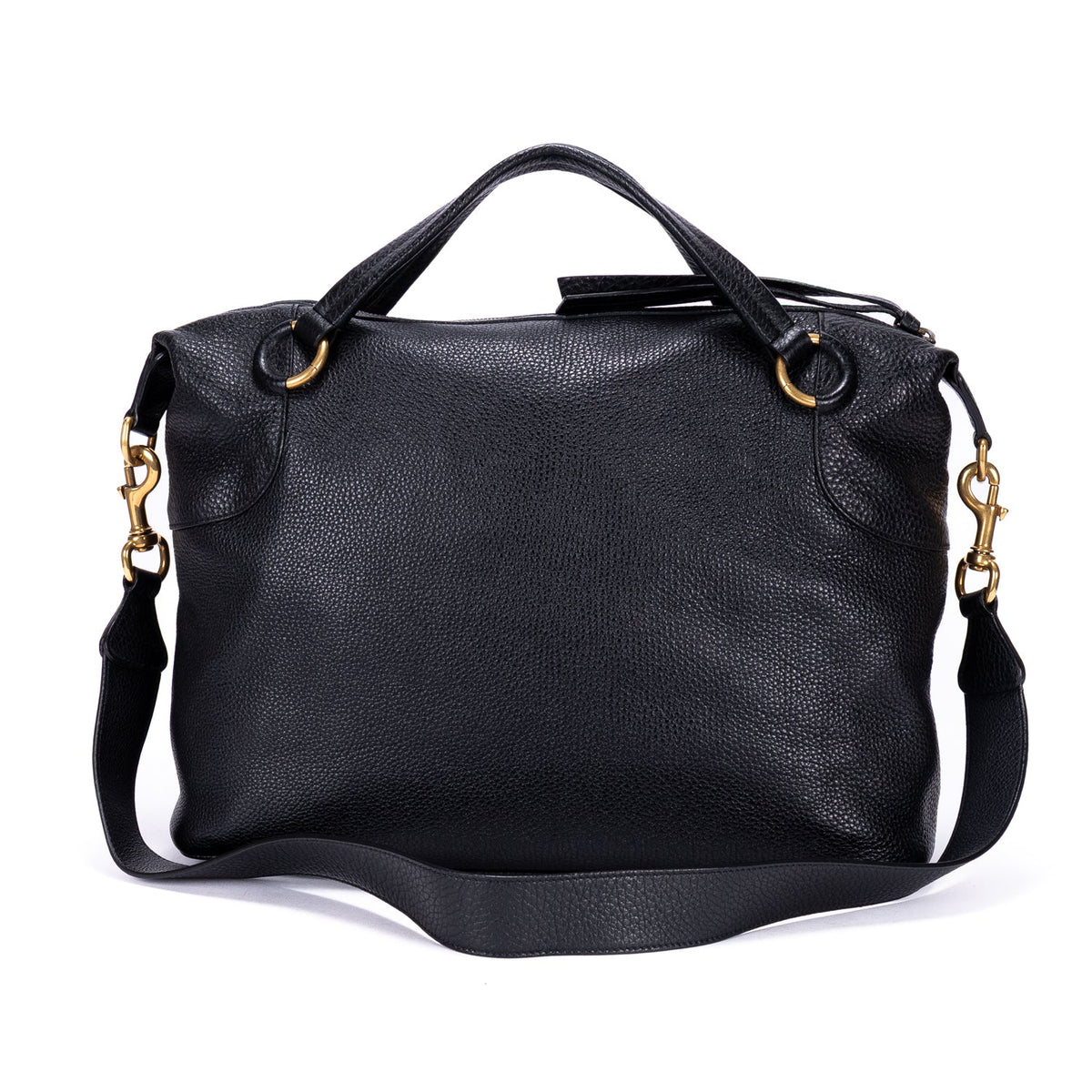 Twill Satchel Leather