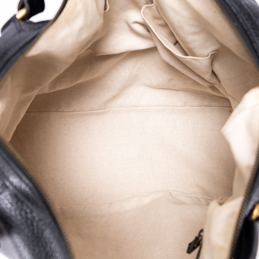 Twill Satchel Leather