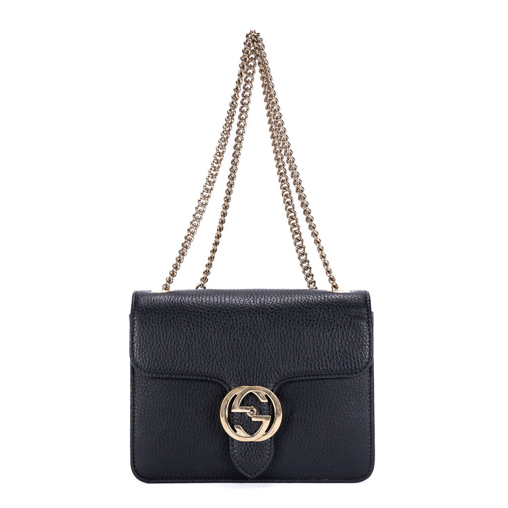 Interlocking Shoulder Bag Leather Small