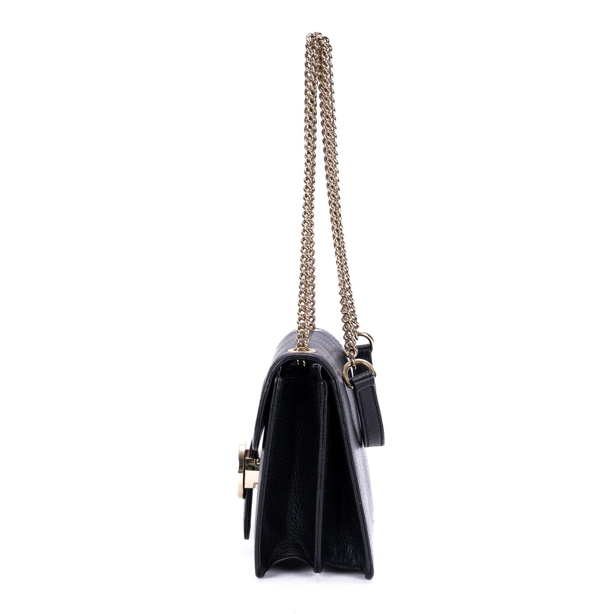 Interlocking Shoulder Bag Leather Small