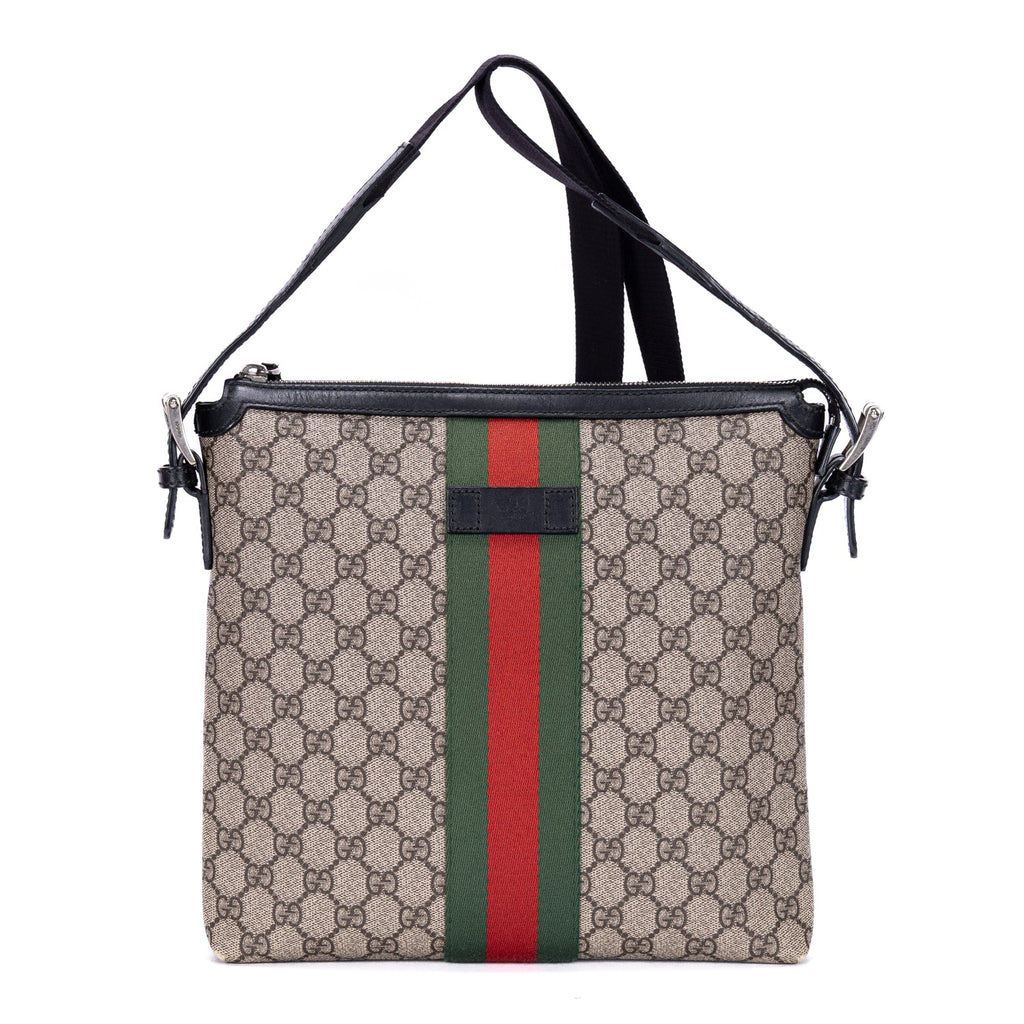 Web Messenger Bag GG Coated Canvas Medium