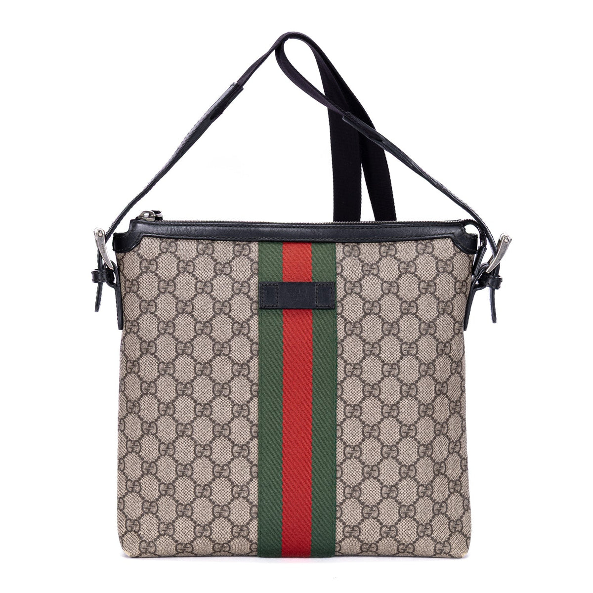 Web Messenger Bag GG Coated Canvas Medium