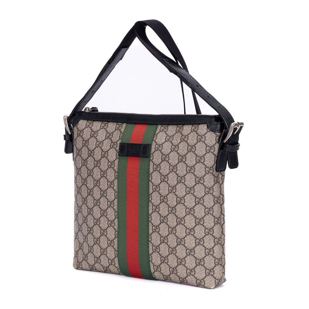 Web Messenger Bag GG Coated Canvas Medium