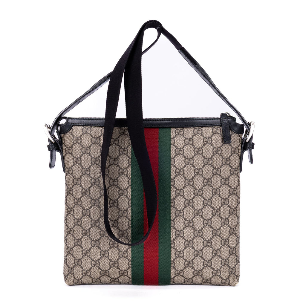 Web Messenger Bag GG Coated Canvas Medium