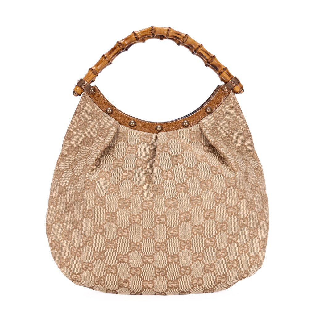 Vintage Bamboo Hobo GG Canvas Large