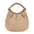 Vintage Bamboo Hobo GG Canvas Large