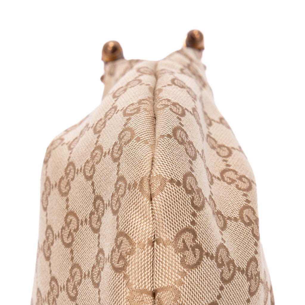 Vintage Bamboo Hobo GG Canvas Large
