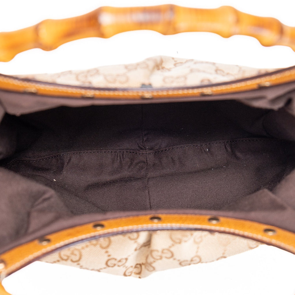Vintage Bamboo Hobo GG Canvas Large
