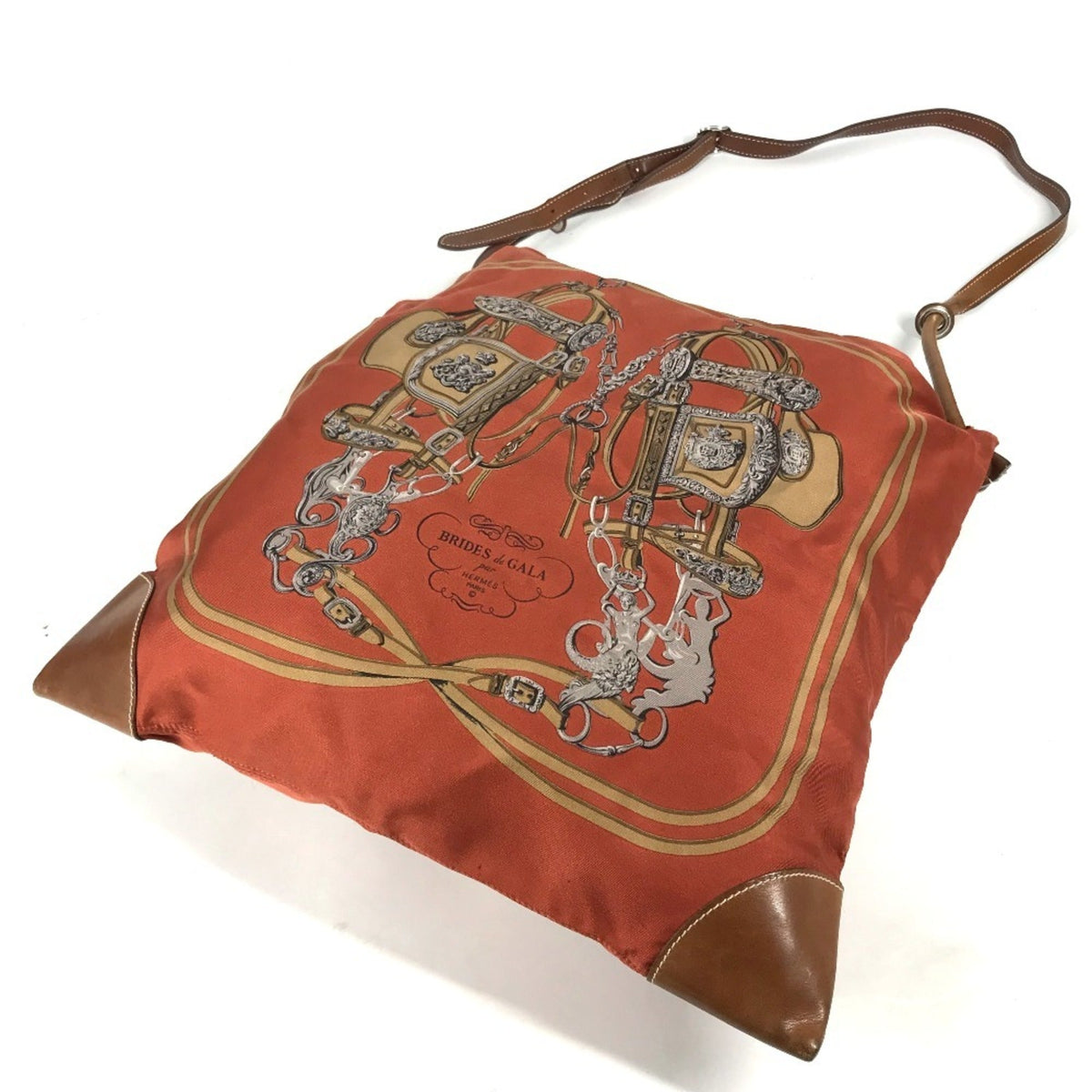 Silky City Bag Printed Silk and Leather PM