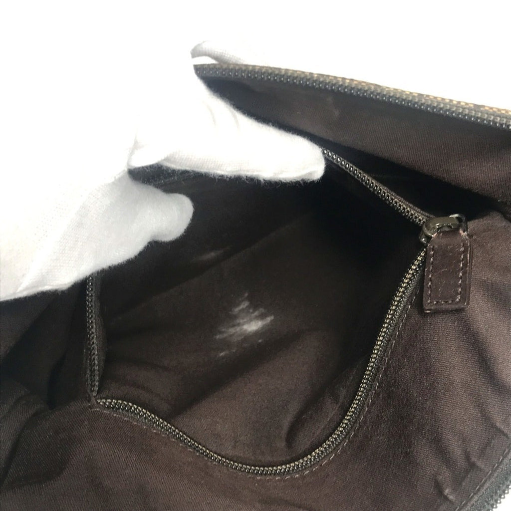 Zip Messenger Bag GG Canvas with Perforated Leather Medium