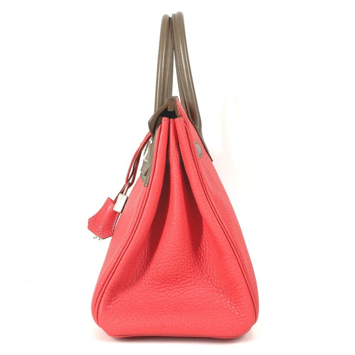Birkin Handbag Cascade Tricolor Clemence and Swift with Brushed Palladium Hardware 30