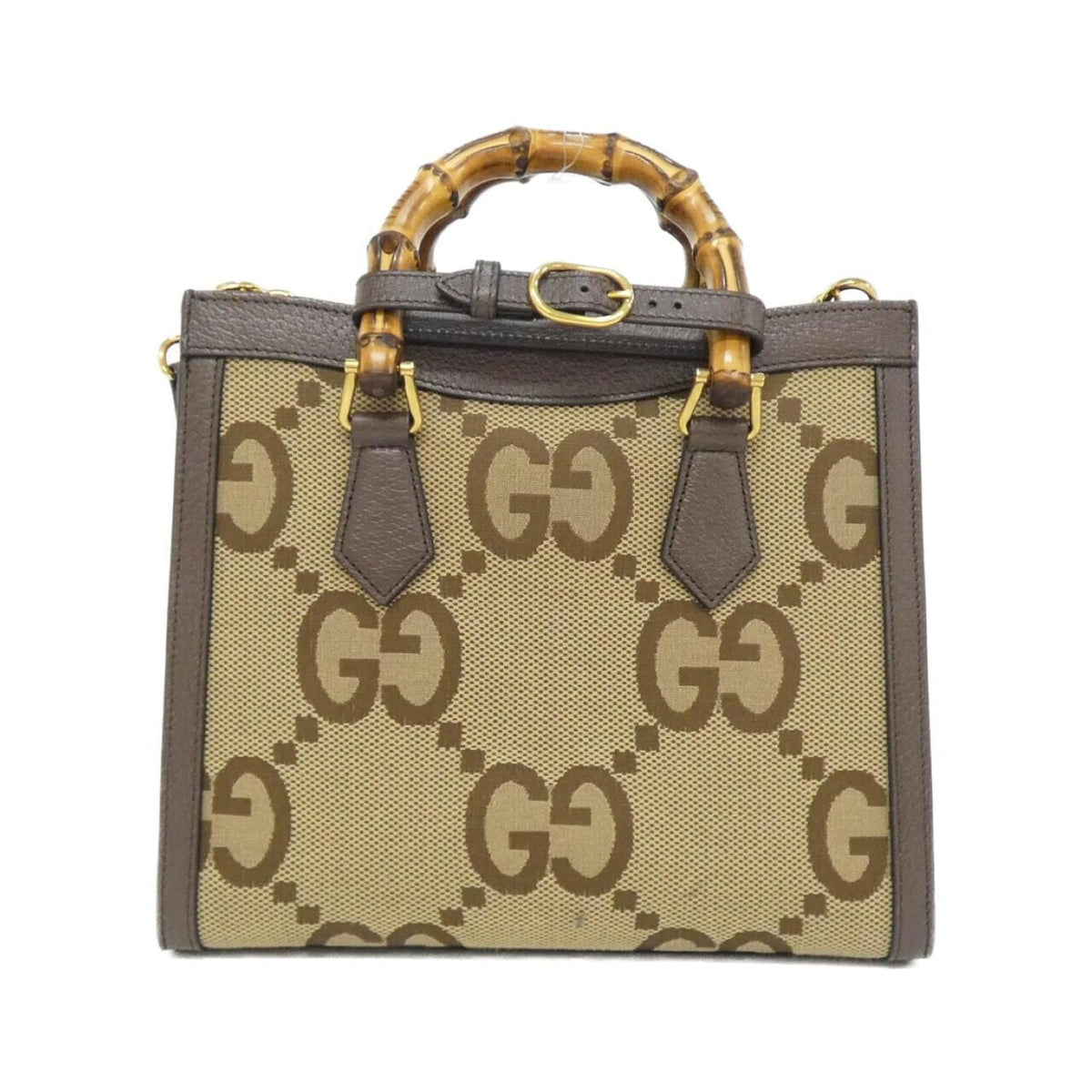 Diana NM Bamboo Handle Tote Jumbo GG Canvas Small