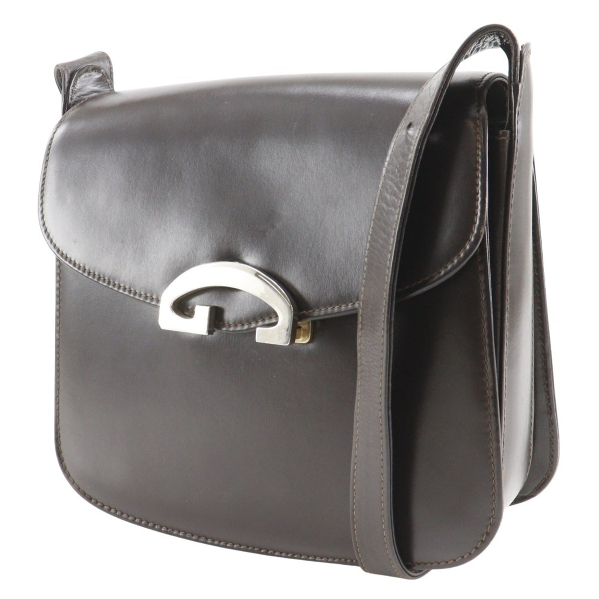 Interlocking Shoulder Bag Leather Medium