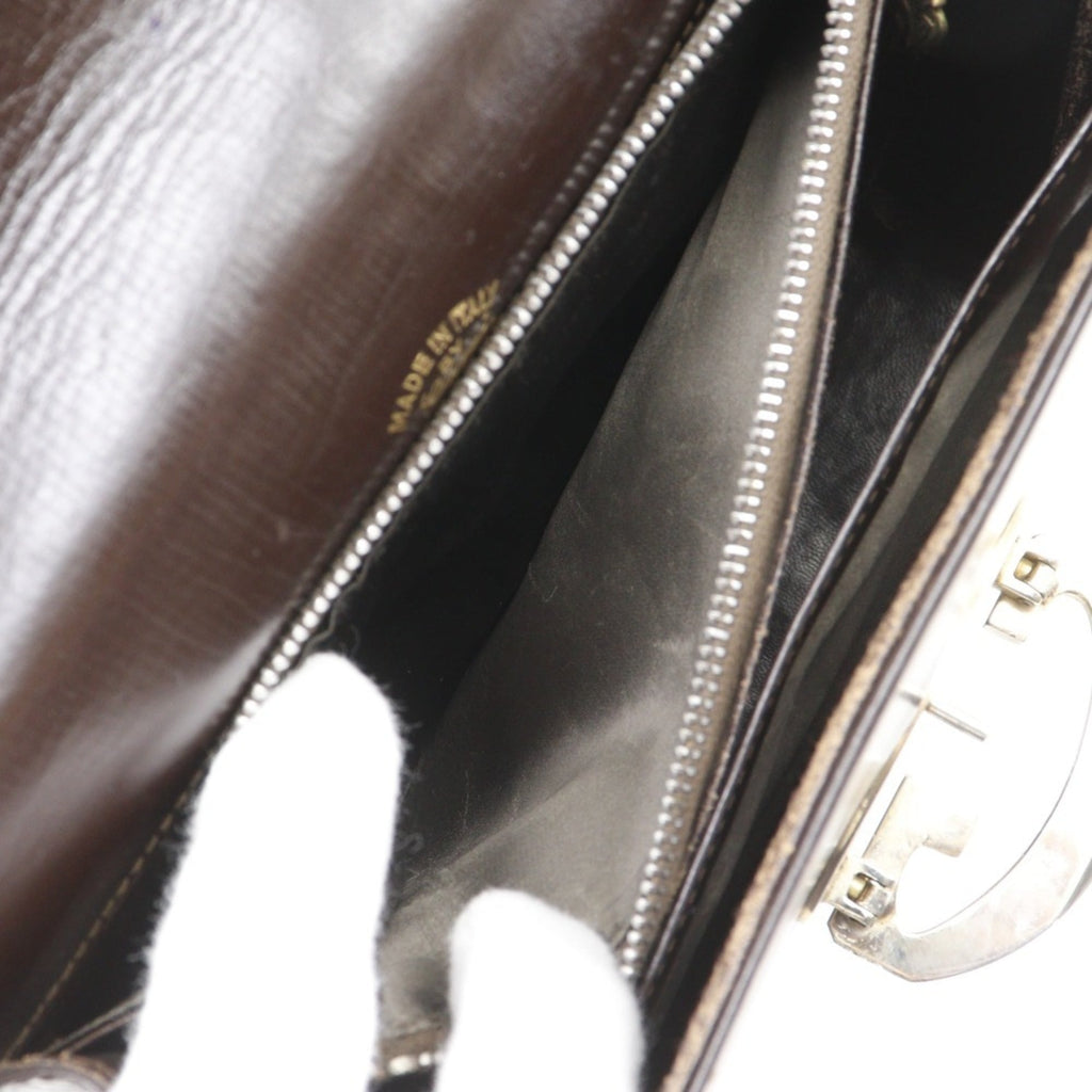 Interlocking Shoulder Bag Leather Medium