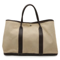 Garden Party Tote Toile and Leather 36