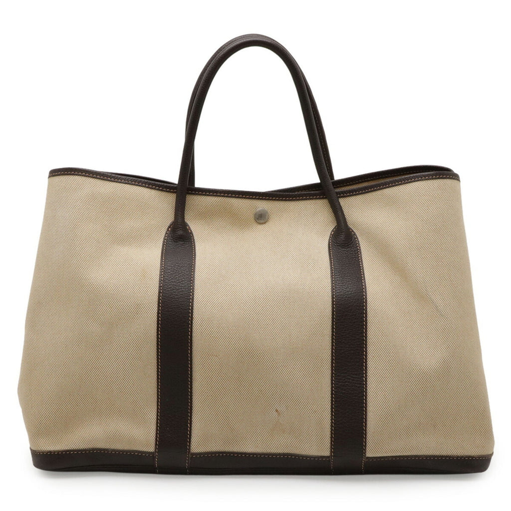 Garden Party Tote Toile and Leather 36