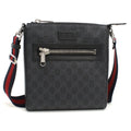 Web Strap Front Zip Messenger Bag GG Coated Canvas Small