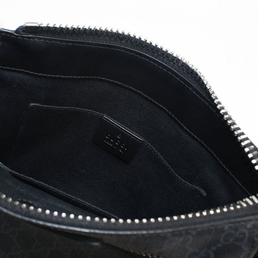 Web Strap Front Zip Messenger Bag GG Coated Canvas Small