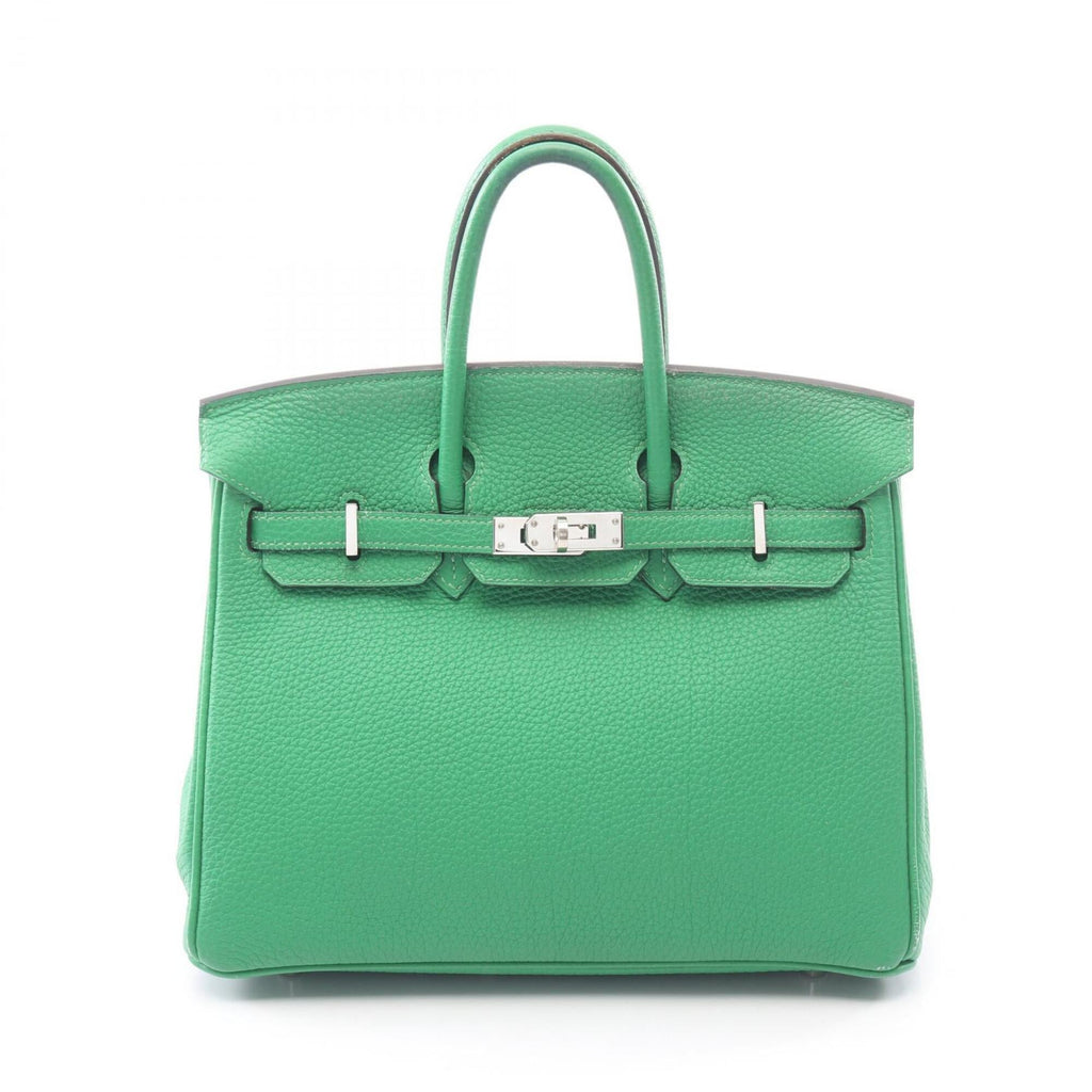 Birkin Handbag Green Togo with Palladium Hardware 25